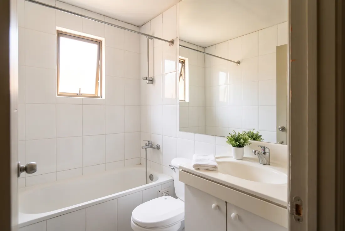 Bano 1er piso B · Casa 1, Los Fresnos, Huechuraba