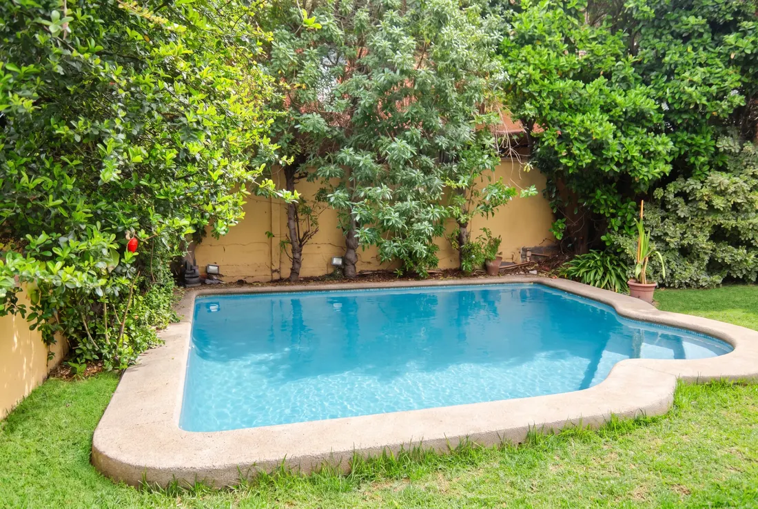 Patio y jardín · Casa 1, Los Fresnos, Huechuraba